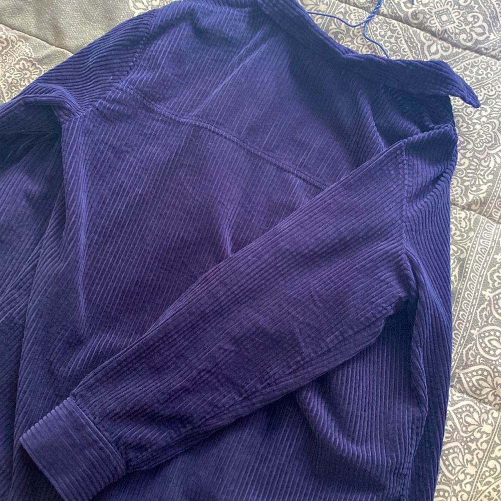 Velvet blue jacket - Picture 2 of 3